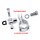 Soporte de estribo cromado para Harley-Davidson Softail Crash Bar Pegs Universal