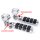 Soporte de estribo cromado para Harley-Davidson Softail Crash Bar Pegs Universal