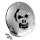 3D Totenkopf Kupplungsdeckel Chrom f&uuml;r Harley 70-98 Evo Shovel Derbycover Skull