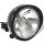 5¾" Faro nero H4 ECE Omologato Scanalato per Harley-Davidson Universale Chopper