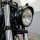 5¾" Faro nero H4 ECE Omologato Scanalato per Harley-Davidson Universale Chopper