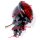 Rücklicht Bates Style Schwarz Rot LED 12V Universal Bobber Chopper Custom Harley