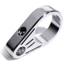 Alu Chrom Kabelklemme 1-1/4" Lenker Rahmen Kupplungszug 32mm für Harley Davidson