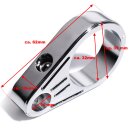 Alu Chrom Kabelklemme 1-1/4" Lenker Rahmen...