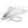 Serre Câbles Chrome pour Harley Davidson Custom Bikes 200 mm Pack de 10 Set HD