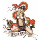 Sticker Sweet Poison Pin Up Girl 14 x 12,5 cm Sexy Decal 