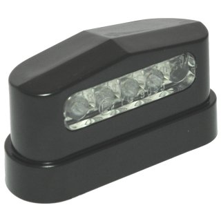 Iluminación de la matrícula Placa negro LED Motocicleta Remolque Universal