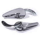 Mirrorset &quot; Streamliner &quot; Chrome for Harley...