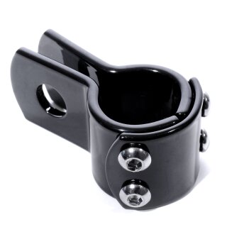 Abrazadera de montaje 25mm Soporte negro 1" Marco HD manillar Crash Bar Estribos