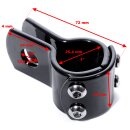 Abrazadera de montaje 25mm Soporte negro 1" Marco HD...