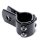 Abrazadera de montaje 25mm Soporte negro 1" Marco HD manillar Crash Bar Estribos