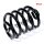 Ressorts de siège 3" noir single solo custom chopper pour Harley swing bobber