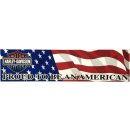Aufkleber Harley-Davidson 30x8 cm Proud to be an American Flagge Flag Sticker HD