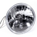 5¾" H4 Scheinwerfereinsatz m. klarer Lichtscheibe Universal Motorrad Auto US Car