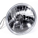5¾" H4 Headlight Insert with Clear Lens Diamond Cut Universal Motorcycle US Car