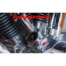 &Ouml;ldruckmanometer-Montageset Chrom f&uuml;r Harley-Davidson Shovel EVO Big Twin 70-99