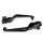 Set leva freno frizione nera per Harley Davidson Softail-14 Dyna-17 Sportster-03