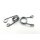 Sitzfedern Set 2" Heavy Duty Chrom Schwing Solo-Sitz Hairspring f HD Bobber 51mm
