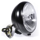 7" Scheinwerfer Schwarz H4 Transparent Custom...