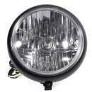 7" H4 Faro NegroTransparente Custom p. Harley...