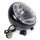 7" Scheinwerfer Schwarz H4 Transparent Custom für Harley Softail Universal ECE