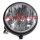 7" Scheinwerfer Schwarz H4 Transparent Custom für Harley Softail Universal ECE