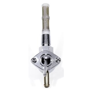 Custom Cromo Rubinetto benzina per Harley Davidson serbatoio 1/4 " SPINA