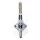 Custom Cromo Rubinetto benzina per Harley Davidson serbatoio 1/4 " SPINA