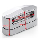 Iluminación de la matrícula Placa Cromada...