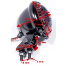 12V LED Rücklicht Schwarz Bates Style Smoke...