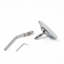 Custom Specchietto Mini specchio 3" Tondo Cromo per Harley Davidson Chopper