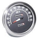 Speedometer f. Harley-Davidson 2:1 Black Softail Shovel Evo Fat Bob Analog -1994