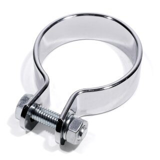 Exhaust mounting clamp chrome steel 2" (51 mm)  for Harley-Davidson Universal
