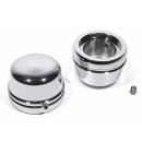 Chromed Front Axle Nut Cover Kit for Harley Davidson Road King Electra Glide Dyna 2000-