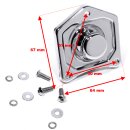Anlasser Magnetschalter Chrom Abdeckung Starter Solenoid für Harley-Davidson HD