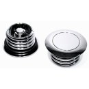 Pop Up Screw In Gas Cap Set ultra flat for Harley...