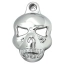 Horn Cover Skull Chrome for Harley-Davidson Big Twin Cam Evo to replace Cow Bell