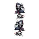 Sticker-Set Reaper Race Flag 20 x 12,5 cm Decal 