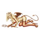 Pegatina-Set Diablesa Pin Up Girl 8 x 3,5 cm Sexy Devil Babe Crawl Sticker