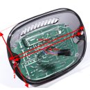LED Feu Arrière fumé noir ultra plat Harley Davidson Plaque en haut Cruiser