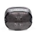 LED Feu Arrière fumé noir ultra plat Harley Davidson Plaque en haut Cruiser