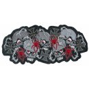 Parche Cruz de hierro calavera araña 31 x 14 cm Skull N Crosses Patch 