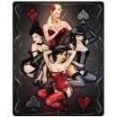 Sticker Four of a Kind Pin Up Girl 16 x 13 cm Poker Decal