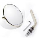 Mini Rétroviseur or pour Harley Davidson Hachoir BOBBER CUSTOM Miroir ECE