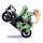 Aufkleber Pin Up Girl Blondine auf Streetfighter 11,5 x 13 cm Motorcycle Sticker