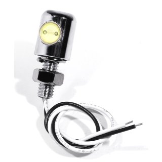 Mini targa di illuminazione a LED Numero di targa cromato Alu Motorcycle Custom