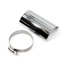 Chaleur Silencieux Collecteur d`Échappement 100mm chromé Protection Thermique