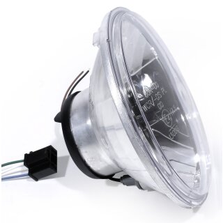 7" H4 Scheinwerfereinsatz mit klarer Lichtscheibe Universal Motorrad Auto US Car