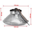 7" H4 Scheinwerfereinsatz mit klarer Lichtscheibe Universal Motorrad Auto US Car
