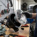 7" H4 Scheinwerfereinsatz mit klarer Lichtscheibe Universal Motorrad Auto US Car